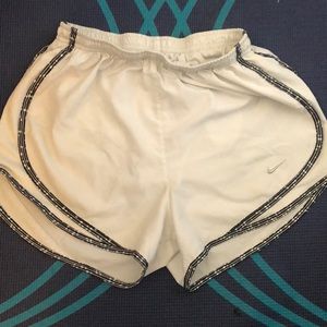 White nike running shorts